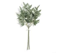 Hojas de seda para decoración del hogar y la oficina, no tóxicas, alérgicas y resistentes al medio ambiente (apogón verde)