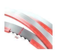 Hojas de sierra de 1200, 1670, 1750, 1830, 1980, 2240, 2360 y 2560mm de ancho, banda de 16, 19mm y 1650mm for cortar hueso, carne de pescado congelada, 1 ud.(16x0.56mmx4Tpi,Length 1980mm)