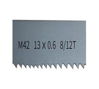 Hojas de sierra de cinta M42 bimetálica de 1/2 ", 1300-2930MM X 13mm x 0,6 MM con hoja de sierra de cinta 6/14Tpi, corte de madera dura y Metal, 1 Uds.(8-12Tpi,Length 1300mm)