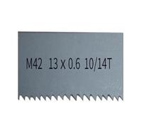 Hojas de sierra de cinta M42 bimetálica de 1/2 ", 1300-2930MM X 13mm x 0,6 MM con hoja de sierra de cinta 6/14Tpi, corte de madera dura y Metal, 1 Uds.(10-14Tpi,Length 1300mm)