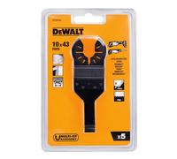 Hojas de sierra DeWALT (5 piezas) para cortar detalles 10 x 43 mm (5 x DT20706) DT20726