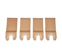 Hojas de Sierra Multifunción de Carburo 4 Piezas, Set Universal Para Cortes Precisos En Madera, Metal Y Plástico | Multiherramienta Para Trabajos Varios