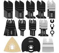 Hojas de Sierra Oscilante, CGBOOM 35 Pcs Accesorios para Herramientas Oscilantes Multifunción, Cuchillas Oscilantes, Cuchilla de Corte Bosch Dewalt Makita para Corte de Metal/Madera/Azulejo/Clavo