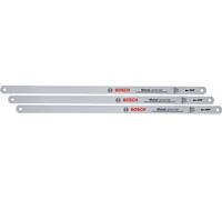 Bosch Hojas sierra metales precisas 300 mm, 3 piezas (24 TPI; hoja bimetálica duradera cortes precisos en metal, madera, plástico, materiales compuestos)