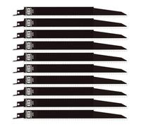 Hojas de sierra recíprocas demolición madera 9 cuchilla del grueso la pulgada 6TPI 1.6m m for el material desmontaje auto(10PCS)