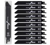 Hojas de Sierra Sable 10 pcs, Hoja de Sierra de Sable para Cortar Metal, Madera, Plástico, con Caja de, Negro