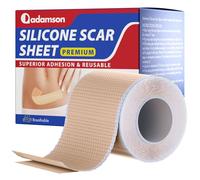 Hojas de Silicona de Primera Calidad Para Cicatrices - Silicone Scar Tape - Queloides, Cicatrices de Cesárea, Quemaduras y Más - Parches Cicatrizantes Profesional y Reutilizable(Rollo de 4cm x 1.5m)