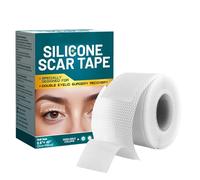 Hojas de silicona para cicatrices, cinta de silicona de 0.8 x 39.37 pulgadas, almohadillas invisibles reutilizables, tiras de recuperación durante la noche, vendajes para eliminación de heridas para