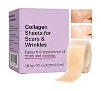 Hojas de silicona Scar Tape Sheets, Thin Soft Scar Patches, Keloid and Surgical Scars Care Strips, Silicone Gel Sheet for C Section Scars Support, Post Skin Care, Day Night Daily Recovery Use
