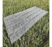 Hojas De Techo Corrugado, Planchas Aislados De Fibra De Vidrio, Placa De Iluminación Para Invernaderos, Chapa Ondulada Para Marquesina, Balcón, Cochera(8pcs,93x120cm/36.6x47.2in)