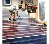 Hojas de techo de 1 mm,Paneles de techo transparentes impermeables del jardín,Paneles de plástico de reemplazo de invernadero,Paneles resistentes al UV,Fáciles de doblar y cortar(0.8x10m(2.6*32.8ft))