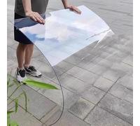 Hojas de techo de panel transparente, techo a prueba de lluvia al aire libre, lámina de plástico acrílico de protección UV, revestimiento de sala de sol ,invernadero(1.22x10m(4x32.8ft))