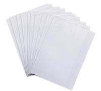 Hojas de tela de fieltro blancas, 10 hojas de tela de fieltro para manualidades, telas rígidas, no tejidas, para manualidades, costura, bricolaje, retazos, 20 x 30 cm