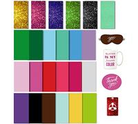 Hojas de tinta de transferencia infusible para máquina de prensa de calor, sublimación de papel de transferencia de color sólido para prensa de tazas Cricut, 24 piezas, papel de sublimación