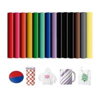 Hojas de tinta de transferencia infusibles: hojas de transferencia de sublimación para vasos, camisetas, tazas, papel de sublimación preimpreso de color sólido para taza de prensa de calor Cricut, 12