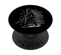 Hojas del espíritu del viento samurái PopSockets PopGrip Adhesivo