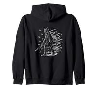 Hojas del espíritu del viento samurái Sudadera con Capucha