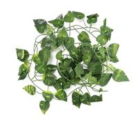 Hojas Falsas Artificiales Vines Colgantes Decoración del Hábitat de Reptiles Ecológicos para Lagartos Camaleones Geckos (Tipo 1)