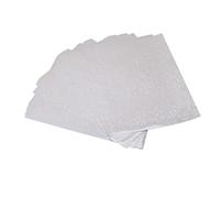 Hojas holográficas de laminación en frío, paquete de 50, tamaño A4, película autoadhesiva resistente a los arañazos para manualidades, fabricación de insignias, protección (Tipo 1)