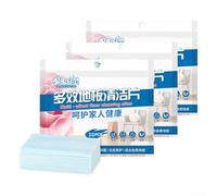 Hojas limpiadoras de suelos para baldosas solubles en agua y tabletas de limpieza de pisos de madera dura, adecuadas para suelos laminados de mármol y limpieza de muebles (90 unidades, azul)