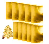 Hojas Pan De Oro Colores, 10 Piezas 20x30cm Hojas De Aluminio Para Manualidades Repujar De Alta Ductilidad, 0.07mm Láminas Papel De Aluminio Para Proyectos De Arte Decoración Del Hogar