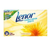 Hojas para secadora Lenor Summer Breeze 34 unidades por paquete, de 6