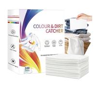 Hojas protectoras de color para lavandería, lote de 100 sin perfume de alta resistencia, toallitas absorbentes de color para ropa, ropa, ropa, ropa, ropa de cama, algodón, lino, uso E