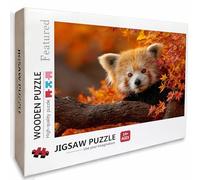 Hojas Puzzle Madera, Oso Puzzle 5000 Piezas Adultos con Compact Box 156x105cm, Rompecabezas Desafiante, Juegos de Rompecabezas Creativos para Hombres Mujeres Adolescente, Regalos para niñas, 6-1509