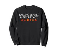 Hojas Que Caen Paz Interior Otoño Otoño Temporada Cozy Vibes Sudadera
