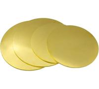 Hojas redondas de placa latón, hoja metal H62 0,8 mm espesor x 100/120/150/200 diámetro for manualidades, modelos y reparaciones(0.8 * 100mm)