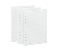 Hojas Repuesto A5 6 Anillas 135 Hojas Rayadas 8mm Papel 100gsm 142x210mm | Insertos de Cuaderno A5 con 24 Líneas Horizontales Papel Grueso 100gsm Para Bocetos Agenda Organizador Cuaderno de Recargable