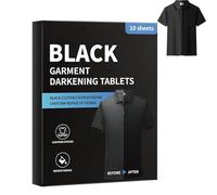 Hojas Restauradoras de Color de Ropa Negra, 10 Hojas de Tela que Reviven Ropa Negra y Oscura, Sin Desorden, Sin Líquido, de Lavandería Fáciles de Usar, Para Funda de Edredón, Abrigo (1pcs)