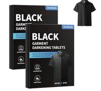 Hojas Restauradoras de Color de Ropa Negra, 10 Hojas de Tela que Reviven Ropa Negra y Oscura, Sin Desorden, Sin Líquido, de Lavandería Fáciles de Usar, Para Funda de Edredón, Abrigo (2pcs)