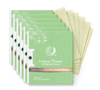Hojas secantes de aceite facial de alta calidad, paquete de 6 para cuidado | Papel absorbente natural para el control de la piel grasa, diseño inteligente fácil de sacar, perfecto para uso práctico y