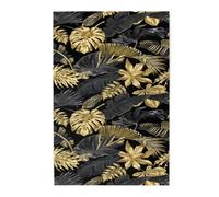 Hojas Tropicales Doradas y Negras, Rompecabezas de 1000 Piezas, Rompecabezas de Madera para Toda la Familia, decoración de Pared para Adultos y Adolescentes.