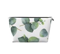 Hojas Verdes Blancas, Bolsa de artículos de tocador Bolsa de Maquillaje Bolsa de cosméticos Bolsa de artículos de tocador de Viaje portátil