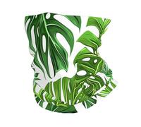 Hojas Verdes Hojas De Palma Cuello Bufanda 26X30Cm Durable Polainas De Cuello Protección UV Bandana para Cámping Mujer Hombre