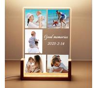 HOJKOUD Fotos Personalizadas Regalo,Lampara Personalizada con Foto,Regalos San Valentin Hombre,Regalos Originales,Cuadro Personalizado Con Foto. (Estilo 5)