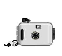 Hojo Cámara desechable, cámara de película de un solo uso/cámara de película reutilizable de 35 mm, imagen única, 5 m, impermeable, estilo retro, paquete múltiple (blanco, básico)