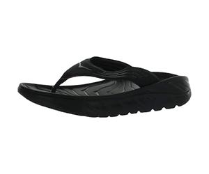Hoka 1099675-BDGGR: Men's Black/Dark Gull Gray Ora Recovery Flip Sneaker