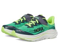 Hoka Clifton 10 Unisex para niños pequeños, Verde Primavera/Gris cósmico, 32 EU