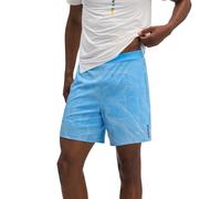 Hoka Glide 18 cm 2 en 1 pantalones cortos de running para hombre | EU XL in Mineral Blue Print
