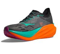 Hoka Mach X 2 para mujer, Negro/Aqua eléctrico, 8.5