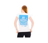 Hoka One One camiseta manga corta Maratón BCN W M Blanco