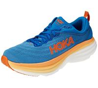 HOKA ONE ONE M Bondi 8 Wide, Sneaker Hombre, Coastal Sky/Vibrant Orange, 41 1/3 EU