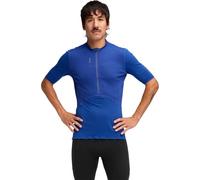 Hoka - M SkyBreeze Short Sleeve Zip Ultramarine - Talla S - Azul Azul S