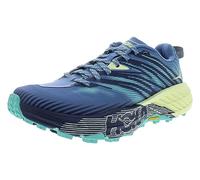 HOKA ONE ONE Speedgoat 4 - Zapatillas sintéticas textiles para mujer, Azul provincial/verde luminoso, 41.5 EU