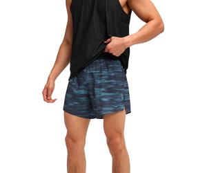 Hoka - Ropa para trail running - M Glide 5'' Short W/ Brief Blue Blurr - Talla S - Azul Azul S