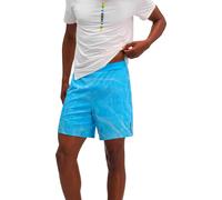 Hoka - Ropa para trail running - M Glide Short 7 Clf Prt Mineral Blue Prt - Talla M - Azul Azul M