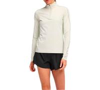 Hoka - Ropa trail running mujer - W Glidetech Quarter Zip Truffle Salt para Mujer - Talla S - Gris Gris S